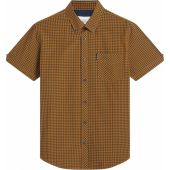Ben Sherman Mens Big Size Signature Check Button Down Collar Casual Short Sleeve Shirt With Breast Pocket