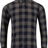 Douglas+Grahame Mens Big Size Big Check Button Down Collar Casual Short Sleeve Shirt