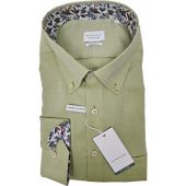 Eterna Mens Big Size Comfort Fit Oxford Button Down Collar Formal Long Sleeve Shirt With Breast Pocket