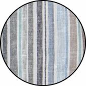 Casa Moda Mens Big Size Linen Blend Casual Short Sleeve Stripe Shirt