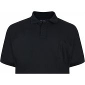 Kam Mens Big Size Plain Polo Shirt With Chest Pocket