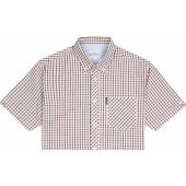 Ben Sherman Mens Big Size Two Tone House Check Button Down Collar Cotton Casual Short Sleeve Shirt
