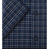 Olymp Mens Big Size Comfort Fit Check Button Down Collar Casual Short Sleeve Shirt