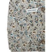 Douglas And Grahame Mens Big Size Cotton Floral Print Button Down Collar Casual Short Sleeve Shirt