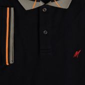 Mish Mash Mens Big Size Fasion Polo With Check Collar Detail