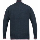 D555 Mens Big Size Fleece Lined Knitted Full Zip Cardigan