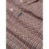 Ben Sherman Mens Big Size Mini Gingham Check Button Down Collar Cotton Short Sleeve Shirt