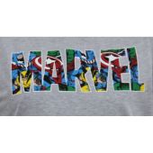 D555 Mens Big Size Marvel Print Cotton Crew Neck T Shirt