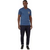 Ben Sherman Mens Big Size Strolling Record Print Crew Neck Cotton T Shirt