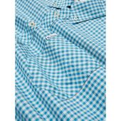Ben Sherman Mens Big Size Core Signature Check Cotton  Button Down Collar Short Sleeve Shirt