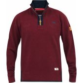 D555 Mens Big Size Quarter Neck Pique Fleece Sweatshirt