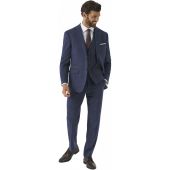 Skopes Mens Big Size Stretch Check Suit Jacket