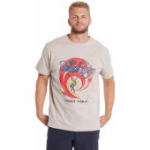 North 56 Denim Mens Big Size Beach Boys Print Cotton Crew neck T Shirt