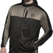 D555 Mens Big Size Active Performance Stretch Zip Through Hoodie