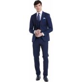Benetti Mens Big Size Signature Diamond Pattern Stretch Comfort Fit Suit Trouser