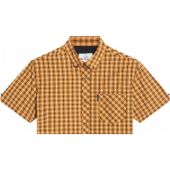 Ben Sherman Mens Big Size House Check Button Down Collar Short Sleeve Shirt With Breast Pocket