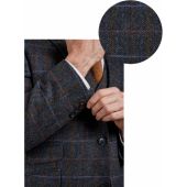 Scott Mens Big Size Wool Blue Red Check Sports Jacket