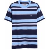 Penguin Mens Big Size Stripped Organic Cotton Crew Neck T Shirt