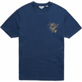 Ben Sherman Mens Big Size Strolling Record Print Crew Neck Cotton T Shirt
