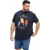 North Latitude Mens Big Size Ice Cream Print Tshirt