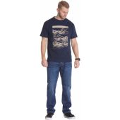 North 56°4 Mens Big Size Landscape Print Cotton Crew Neck T Shirt