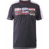 Duke Mens Big Size - Soho - American Number Plate Cotton Crew Neck T Shirt