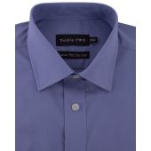 Double Two Plain Long Sleeve Formal Shirt
