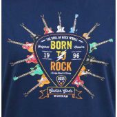 D555 Born To Rock Printed Crew Neck Cotton T-Shirt