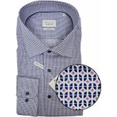 Eterna Mens Big Size Comfort Fit Pattern Long Sleeve Formal Shirt With Breast Pocket