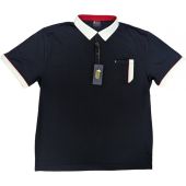 Gabicci Mens Big Size Sports Short Sleeve Cotton Polo