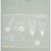 Ed Baxter Mens Big Size Scooter Print Cotton Crew Neck T Shirt