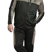 D555 Mens Big Size Active Performance Stretch Zip Through Hoodie