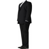 Benetti Mens Big Size Prestige Comfort Fit Plain Wool Suit Jacket