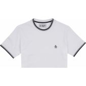 Penguin Mens Big Size Organic Cotton Crew Neck T Shirt with contrast Trim