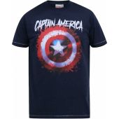 D555 Mens Big Size Official Captain America Printed T-Shirt