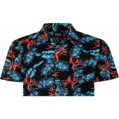 Espionage Mens Big Size All Over Leaf Print Short Sleeve Shirt