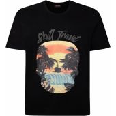 Espionage Mens Big Size Skull Trader Print Crew Neck T Shirt