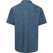 Ed Baxter Mens Big Size Abstract Print Cotton Casual Short Sleeve Shirt