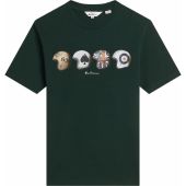 Ben Sherman Mens Big Size Helmet Print Cotton Crew Neck T Shirt