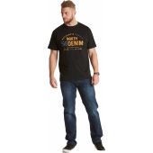 North 56 Denim Mens Big Size Logo Print Crew Neck Cotton T Shirt
