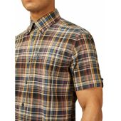 Ben Sherman Mens Big Size Gradient Check Short Sleeve Shirt