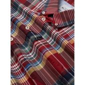 Mens Big Size Ben Sherman Large Madras Check Button Down Collar Cotton Short Sleeve Shirt