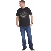 North 56°4 Mens Big Size Whiskey Print Crew Neck Tee Shirt