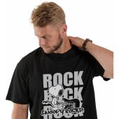 North 56 Mens Big Size Snoopy Rocks Print Cotton Crew Neck T Shirt