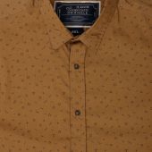 Ed Baxter Mens Big Size Shape Print Stretch Cotton Casual Short Sleeve Shirt