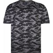 Espionage Mens Big Size Camouflage Print Performance TShirt