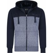 Kam Mens Big Size Block Panel Sherpa Lined Hoody
