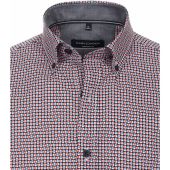 Casa Moda Mens Big Size Button Down Collar Circle Print Short Sleeve Shirt