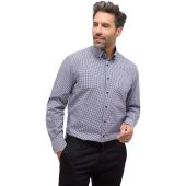 Eterna Mens Big Size Comfort Fit Non Iron Cotton Button Down Collar Formal Long Sleeve Shirt With Breast Pocket