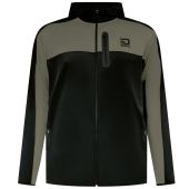 D555 Mens Big Size Active Performance Stretch Zip Through Hoodie